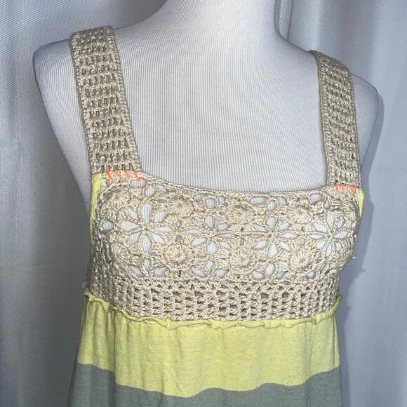 Free People Luca Crochet Stripe Knit Dress NWT!! Sz XS - Picture 3 of 8